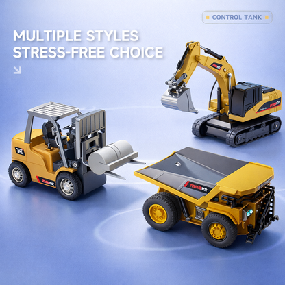 LomoStore™ Mini RC Excavator & Dump Truck Toy Set