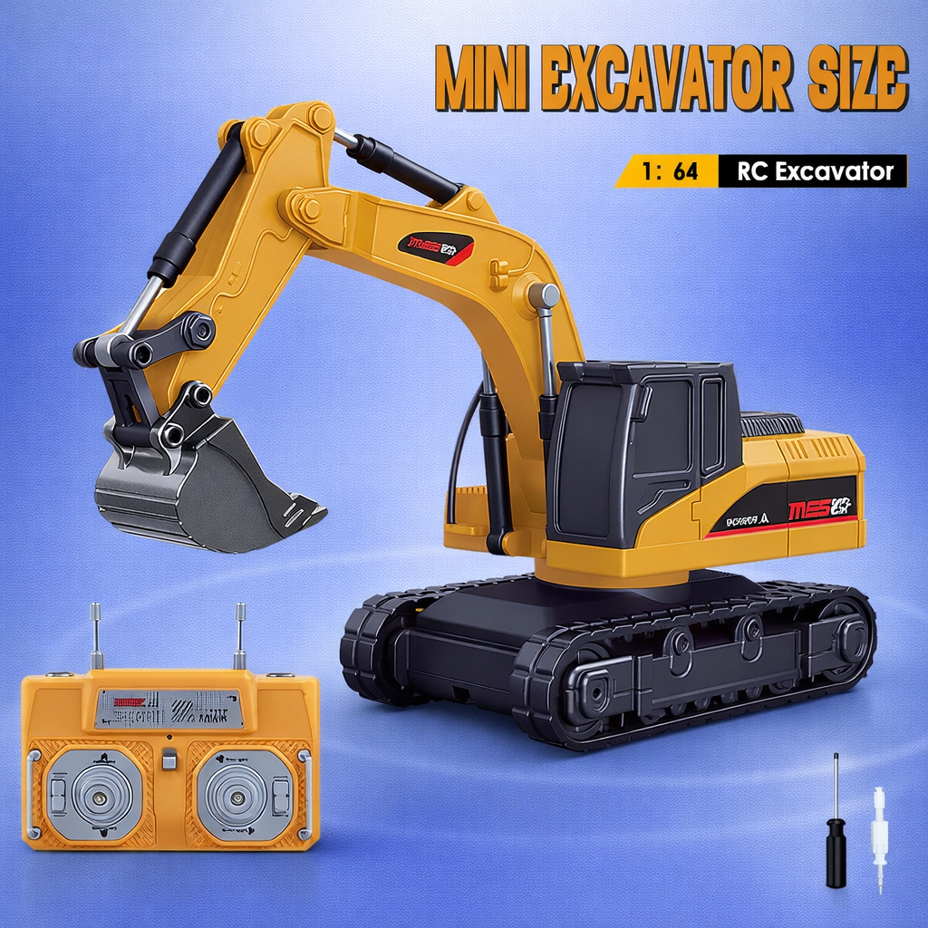 LomoStore™ Mini RC Excavator & Dump Truck Toy Set