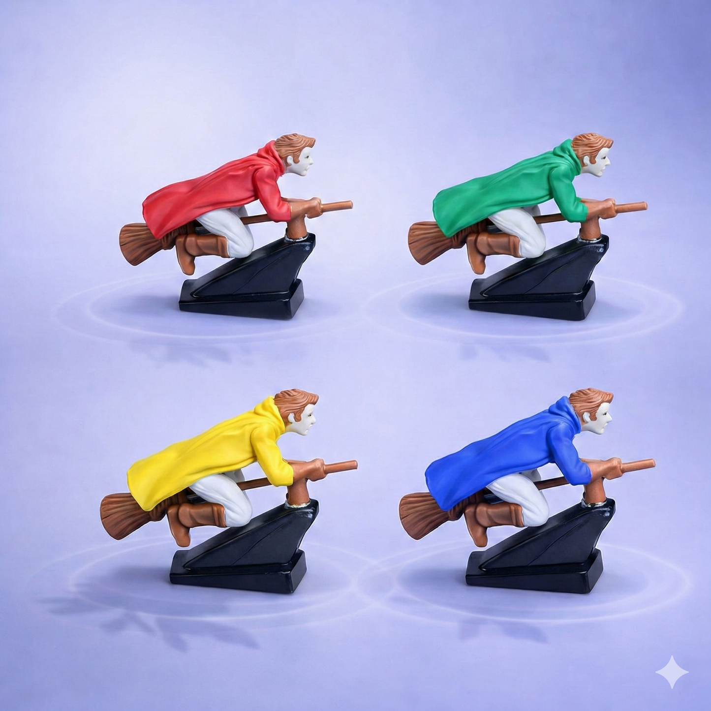 LomoStore™ Set of 1 Wizard and Witch drift ornament